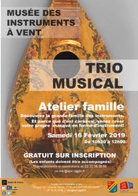 Trio musical. Le samedi 16 février 2019 à La Couture-Boussey. Eure.  10H30